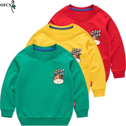 Kids Hoodies New Design Cartoon Clothes Full T shirt Children Sweatshirts Toddler Sports Outdoor Pullovers Boys Girls Sportswear