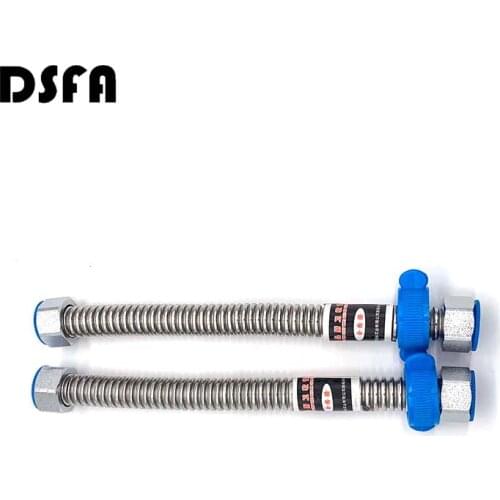 304 Stainless Steel Corrugated Plumbing Hose Basin&Toilet Water Heater Bathroom Flexible Connect Pipes With Wrench