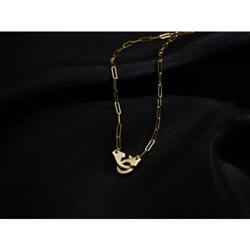 HECHENG,2021 Fashion Cooper Unique Design Shape Handcuffs O Chain Link Necklace,For Women Stree Style Collars Chockers