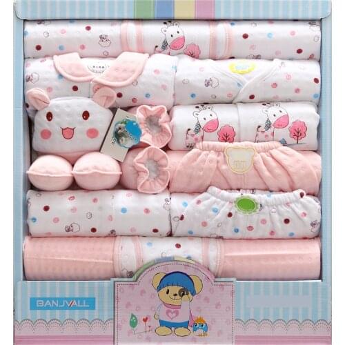 2020 Top 18PCS Baby Clothes for Babies Pure Cotton Newborns Gift for Baby Underwear Suit Maternal 100% Cotton Baby Clothing Sets