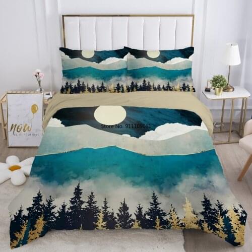 2-3pcs/set Duvet Cover Set 3D Bedding Sets Double Single Blanket Quilt Cover Octopus Retro Luxury Bedclothes Bed Linings EUR UK