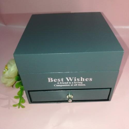 Roses Flower Box Necklace Pendant Jewelry Box Drawer Packaging Gift Box Sunglasses Organizer Storage Box Jewelry Packaging