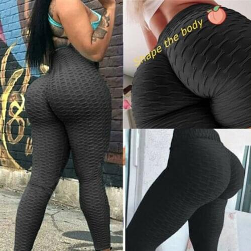 Booty Leggings Butt Lifting Yoga Pants Women Workout Sportswear High Waist Fitness Sports Tights Squat Proof Gym Running Pants