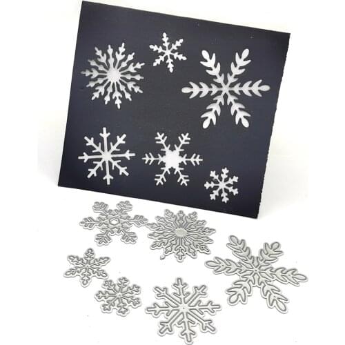 Julyarts Snowflake Stencil Metal Cutting Dies For DIY Scrapbooking Paper Cards Craft Making Craft