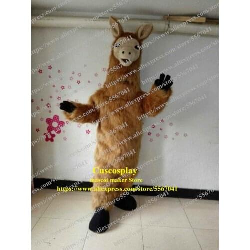 Cute Llama Alpaca Alpacos Yamma Lama Mascot Costume Adult Cartoon Character Outfit Club Activities Grand Costumes Fancy Suits