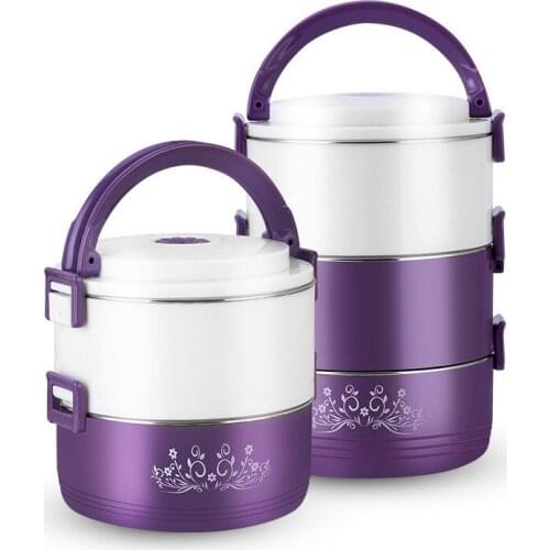 Multi-layer Large-capacity Kids Stainless Steel Insulated Lunch Box Microwave Heated Food Container Thermal Lunchbox Orgainer