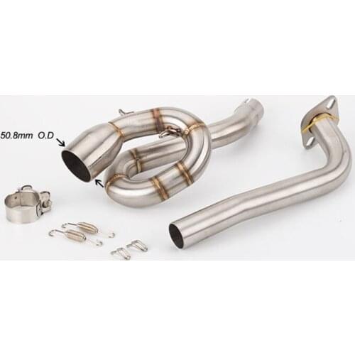 Motorcycle modified exhaust pipe muffler NVX155 front section NVX155 full set of stainless steel connecting pipe