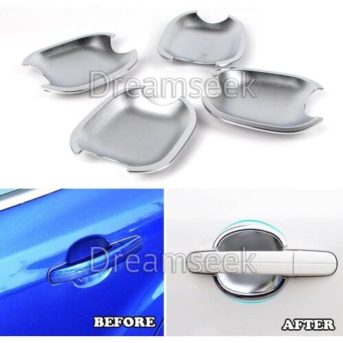 Door Handle Cavity Bowl Cup Cover For Ford Focus 3 MK3 2012 2013 2014 2015 2016 2017 Chrome Trim