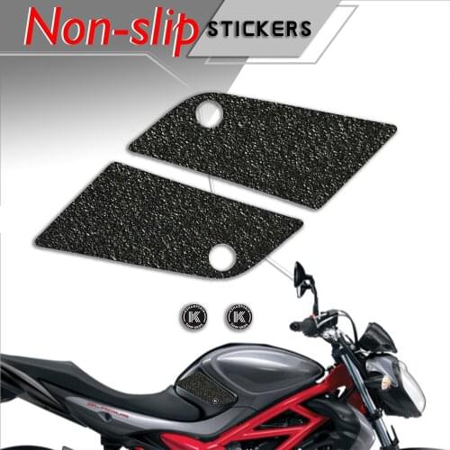 Motorcycle Non-slip Sticker Grips Protector Sticker Decal Gas Knee Grip Tank Traction Pad decals For SUZUKI 09-15 SFV650