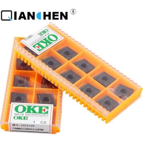 Original quality OKE 10pcs/lot high precision high performance high strength CNC CNMG120412-OPM OC2125 industry carbide inserts