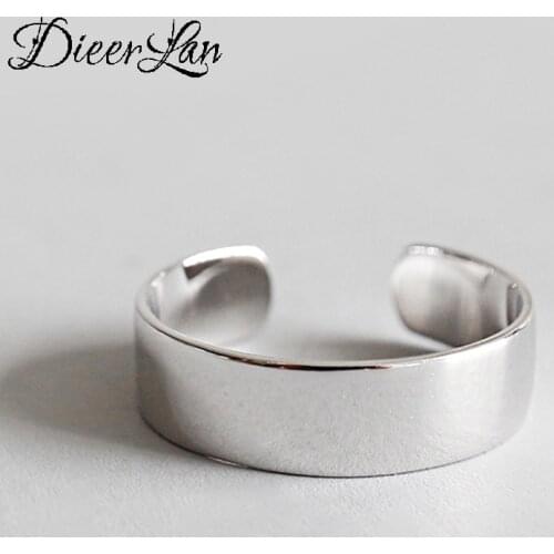 Original Design Bohemian 925 Sterling Silver Smooth Ring For Women Fashion Open Finger Rings Female Boho Jewelry