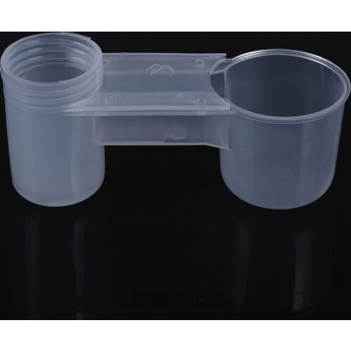 Plastic Bird Feeder Farming Equipment Parrot Bird Drinker Practical Water Drinker Cup Bowl for Pigeons Feeder Waterer Clip