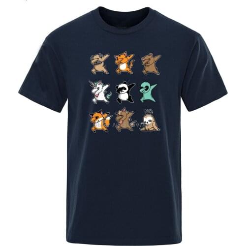 Animal Print T Shirt Quality Streetwear Tops Tees 2020 100% Premium Cotton Sweatshirt Brand Mens Clothing Funny Men T-Shirt