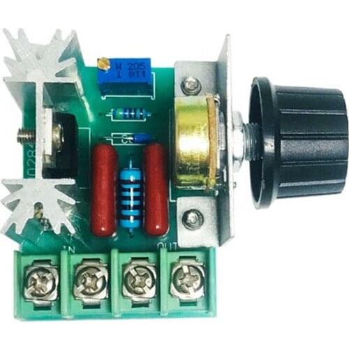 AC 220V 2000W 4000W SCR Voltage Regulator Dimming Dimmers Motor Speed Controller Thermostat Electronic Voltage Regulator Module
