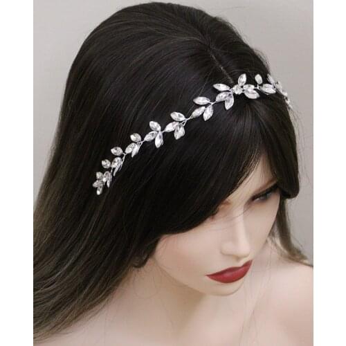 Luxury Rhinestone Headband Headdresses for Hair Handmade Women Hair Jewelry Prom Banquet Wedding Accessories Bridal Hairband