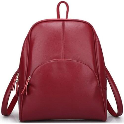 070218 new hot yesetn women fashion PU leather backpack lady casual travel bag