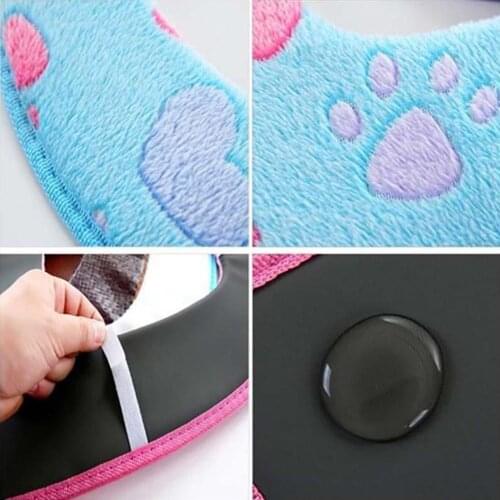 New Bathroom Seats Warmer Toilet Seat Cloth Soft Closestool Luxurious Cover Pad Velvet Pattern Love Washable Top Comfortabl O0F9