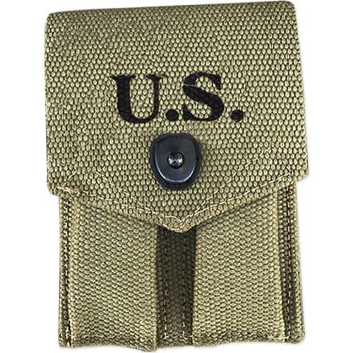 WWII US ARMY M1911 PISTOL DOUBLE MAGAZINE POUCH OUTDOOR TOOL BAG