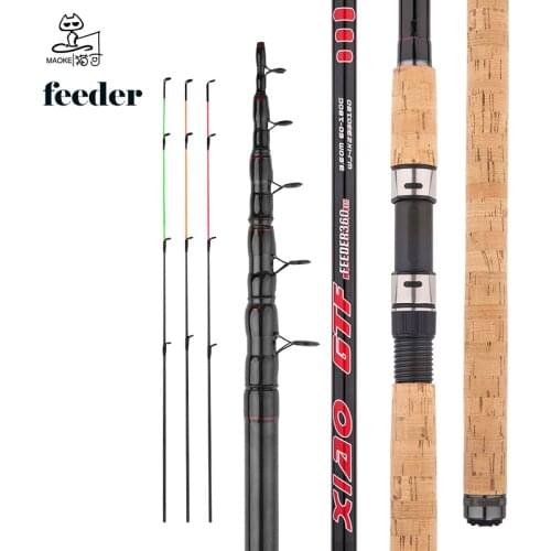 Xiao GTF Fishing Rod Telescopic Spinning/6 Sections Travel Rod 3.3 3.6m Pesca Carp Feeder 60-180g Pole Fish Tackle Boat Rod