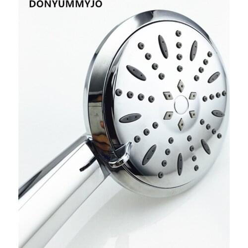DONYUMMYJO Water Saving Round Shower Head ABS Plastic Hand Hold Rain Spray Bath Shower Waterfall Showerhead Bathroom Accessories