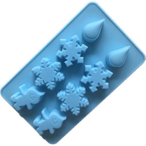 High Quality Soap Mold Cake Decorating Chocolate Silicone Molds Snowflake Water Drop Sweets Dessert Mould Kitchen Baking Moulds