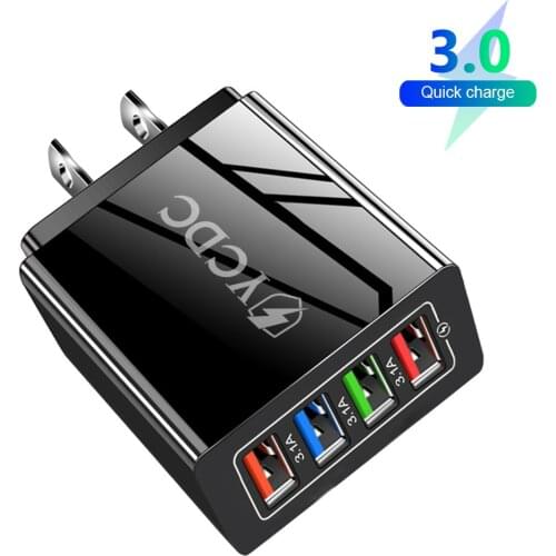 1/4 USB Ports 2A 3.5A QC 3.0 USB Charger Quick Charge 3.0 For Samsung Xiaomi Huawei EU US Adapter Charging Mobile Phone Charger