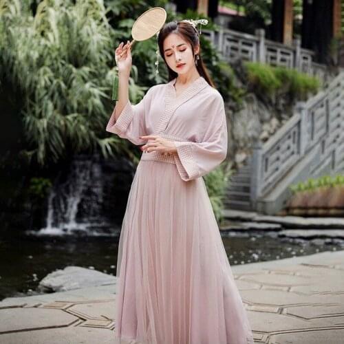 Hanfu Women Dress Cosplay Chinese DressTraditional Dress Qipao Summer Skirt Girls Hanfu