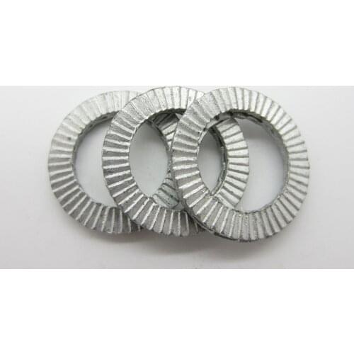 10pairs/lot DIN25201 washer two-fold locking washers Double fold self-locking washer(carbon Steel/Stainless Steel)
