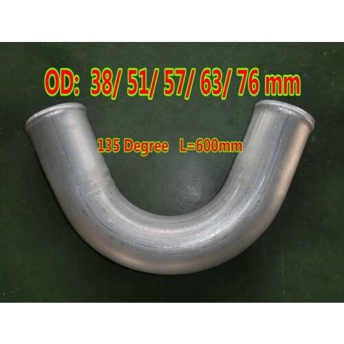 135 Degree 1.5"/2"/2.25"/2.5"/3" inch Aluminum Hose Turbo Intercooler Pipe Tube Tubing L=600MM OD 38/51/57/63/76 mm