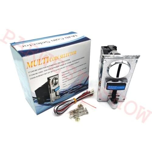 6 Kinds Different Coin Selector/Alloy Panel Coin Acceptor For Arcade Video Game Vending Machine Part Support Multi Signal Output