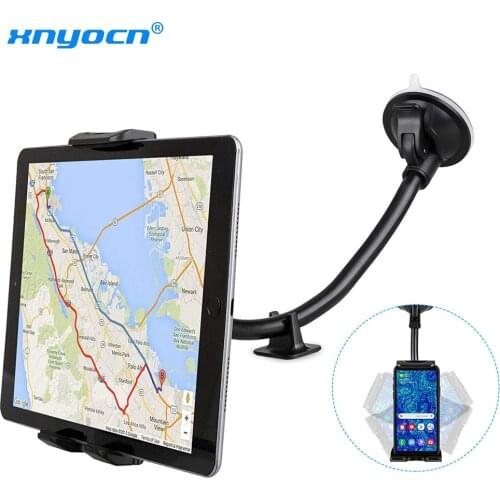 Car Tablet Holder Long Arm Suction Cup Mount for iPad Pro Air 4-13'' Xiaomi Tablet SUV Truck Vehicle Lift Uber Windshield Window