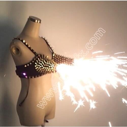 Free shipping Sexy Women Costumes spray fire bra / nightclub suit / Disco dress / nightclub dress