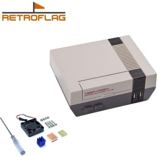 Retroflag NESPi CASE Plus Safe Shutdown Functional POWER Button for Raspberry Pi 3 B + B Plus 2