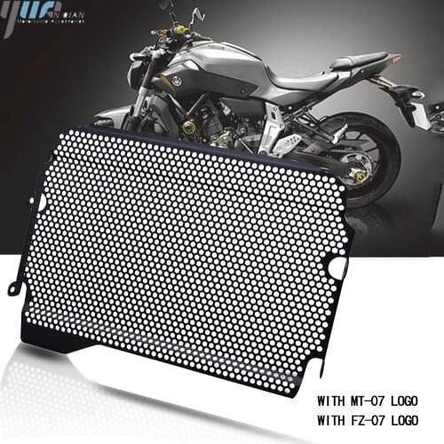 FOR YAMAHA FZ 07 MT 07 FZ-07 MT-07 2018 2019 Black Aluminum Motorcycle Accessories Radiator Guard Protector Grille Grill Cover