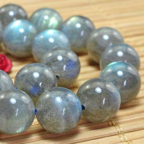ICNWAY Natural Labradorite Gemstone Round dull polish Loose Beads DIY Bracelet Necklace Earrings Making Jewelry 15inch