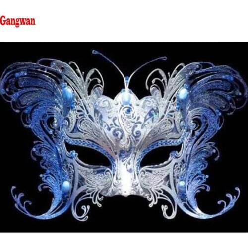 Diamond painting woman mask,full square round diamond embroidery full display mosaic cross stitch needlework 5D diy home decor