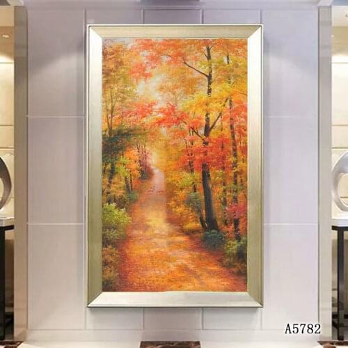Canvas Art Print Painting Modern Color Tree Forest Landscape Oil Painting on Canvas Canvas Printing Wall Art Picture Home Decor