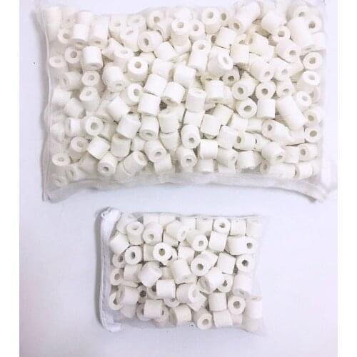 Ceramic ring fish tank filter ring glass ring aquarium filter magnetic ring fish tank filter material 40 kg