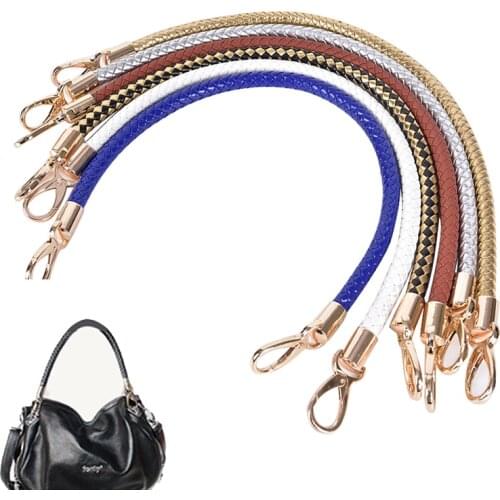 DIY Leather Braided Purse Handle Shoulder Bags Belt Replacement Handbag Strap