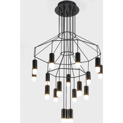 Modern Designer Ceiling Chandelier Led Living Dining Room Bedroom Lobby Staircase Loft Pendant Home Decorate Lighting fixture