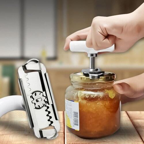 Metal Adjustable Glass Can Bottle Jar Cover Lid Opener Lids off Jar Opener Bottle Opener Can Opener Kitchen Gadget Tool
