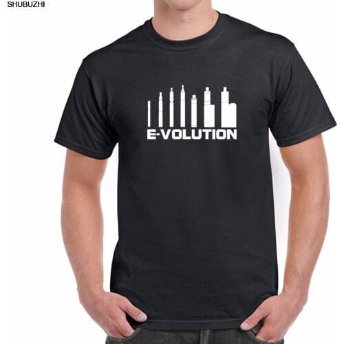 Mens Novelty Vaping T-Shirt Evolution of Vaping Pens Mods Short Sleeves 100% Cotton Summer O-Neck Hipster Tops Top Tee T Shirt