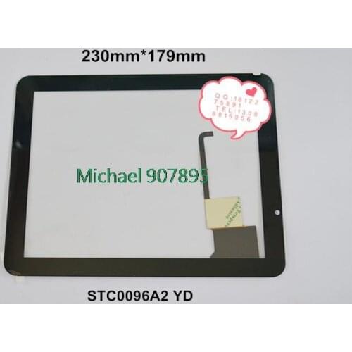 Black 9.7inch new handwriting tablet capacitive touch screen # STC0096A2 YD noting size and color