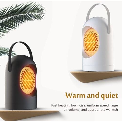 Electric Wall Heater Mini Portable Plug-In Personal Space Warmer For Indoor Heating Camping Any Place Adjustable Thermostat
