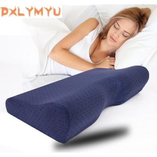 Butterfly Shaped Bedding Pillows Memory Foam Pillow Cervical Orthopedic Neck Pillow Health Care Slow Rebound Sleeping Pillows