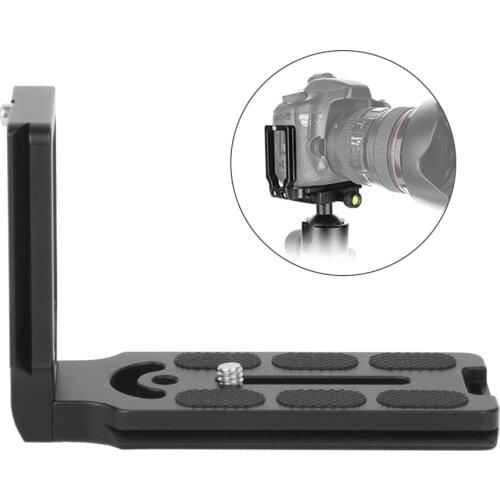 Universal Vertical Shooting Quick Release L Plate Bracket Grip for DSLR Camera Compatible with ARCA-SWISS RRS KIRK