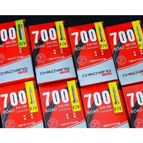 2 Pack Bicycle Tubes CHAOYANG Inner Tire 700x18/25C 25/32C 38/45C Air Valve SV/FV Bike Inner Tyre Butyl Rubber Cycling Parts