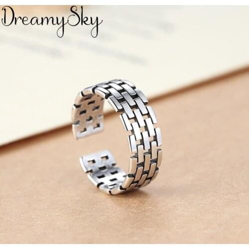 Luxury Vintage Punk Silver Color Big Hollow Rings For Women Wedding Statement Finger Ring Anillos Anelli Bijoux