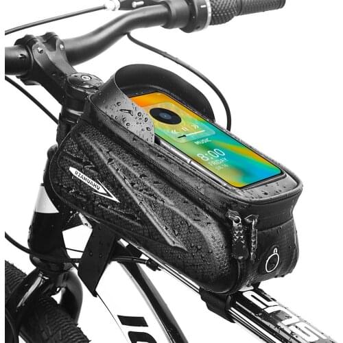 Bike Hard Shell Front Frame Bag Bicycle Top Tube Phone Pouch Mountain Bicycle Front Frame Storage Bag MTB Bike Top Tube