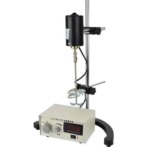 220V Laboratory Electric Mixer Digital Display Lab Agitator Overhead Laboratory Stirrer 300W 3000RPM 0-120MIN